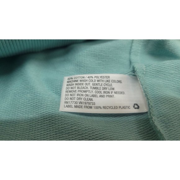 Latino Heritage Month Adult Gender Inclusive Hola Sweatshirt Mint Blue Size XS - Picture 4 of 8